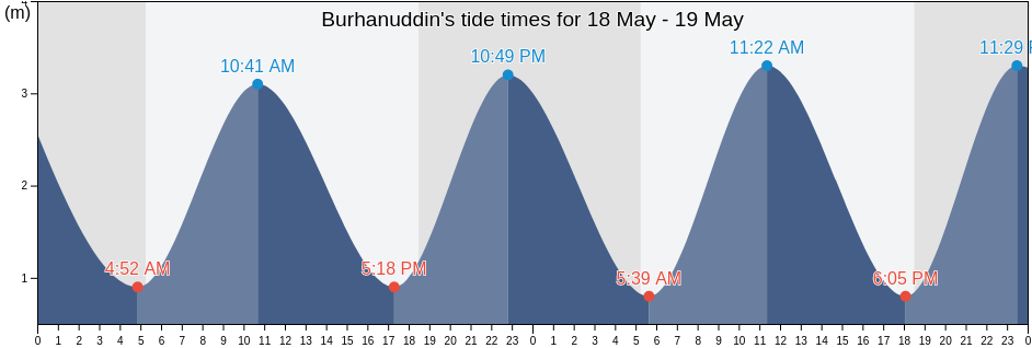 Burhanuddin, Bhola, Barisal, Bangladesh tide chart