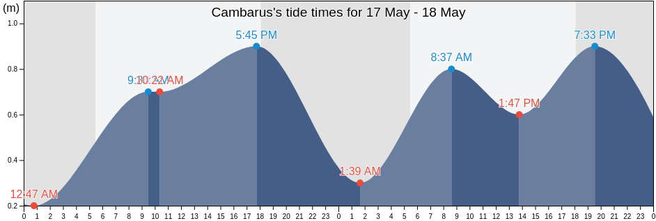 Cambarus, Western Visayas, Philippines tide chart
