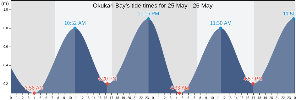 Okukari Bay, Wellington City, Wellington, New Zealand tide chart