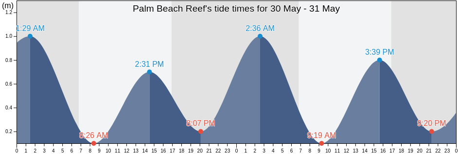 Palm Beach Reef, Northern Beaches, New South Wales, Australia tide chart