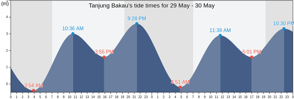 Tanjung Bakau, Indonesia tide chart