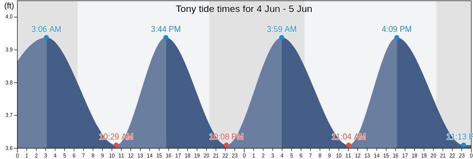 Tony, Orange County, Florida, United States tide chart