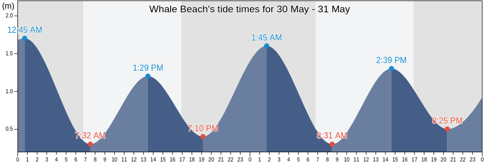 Whale Beach, Northern Beaches, New South Wales, Australia tide chart